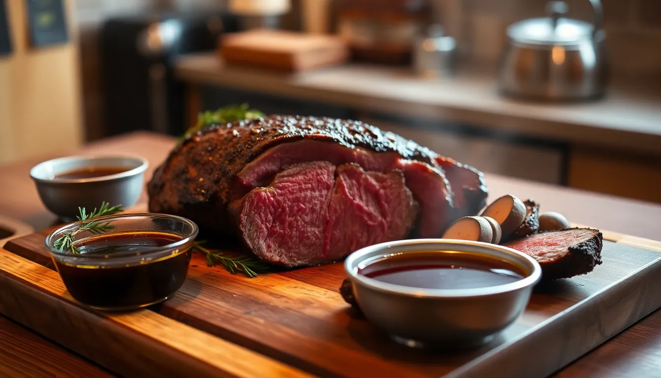 Perfect Au Jus Sauce Recipe for French Dip Roast Beef Sandwiches 4 Perfect Au Jus Sauce Recipe for French Dip Roast Beef Sandwiches 3