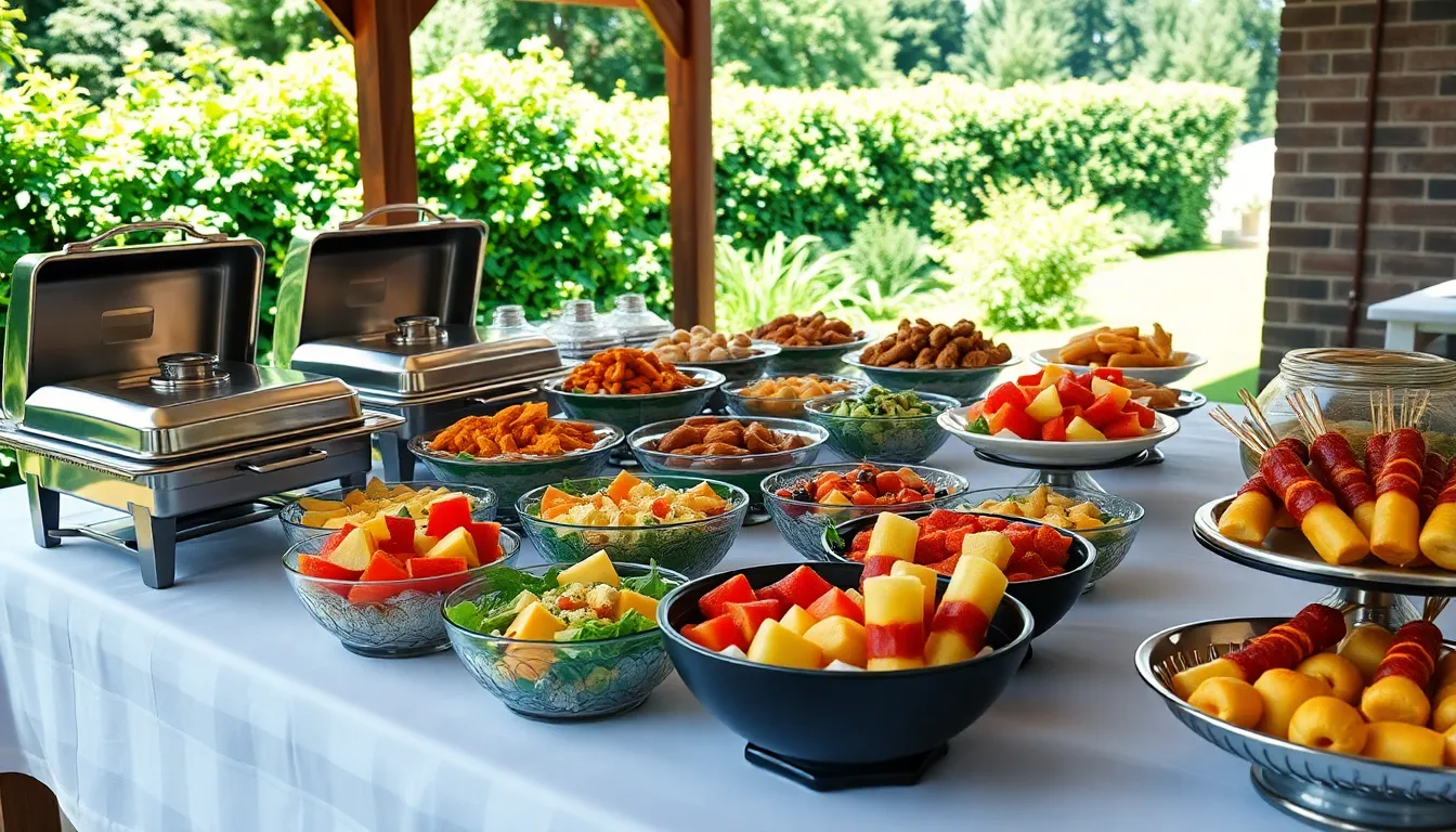 27 Backyard BBQ Buffet Table Ideas That'll Make Your Guests Go Crazy 4 27 Backyard BBQ Buffet Table Ideas That'll Make Your Guests Go Crazy 3