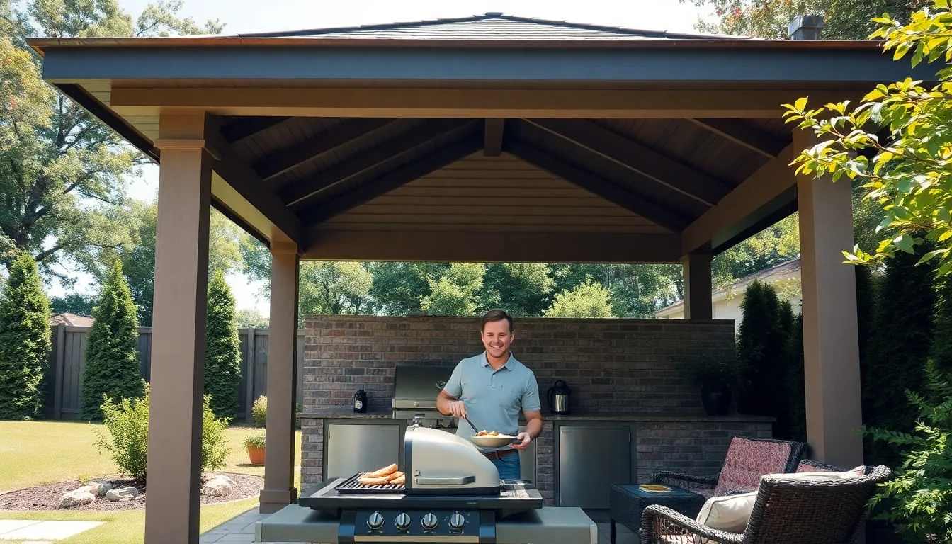 25 Creative BBQ Shelter Ideas to Transform Your Grill Area Into an Outdoor Paradise 4 25 Creative BBQ Shelter Ideas to Transform Your Grill Area Into an Outdoor Paradise 3