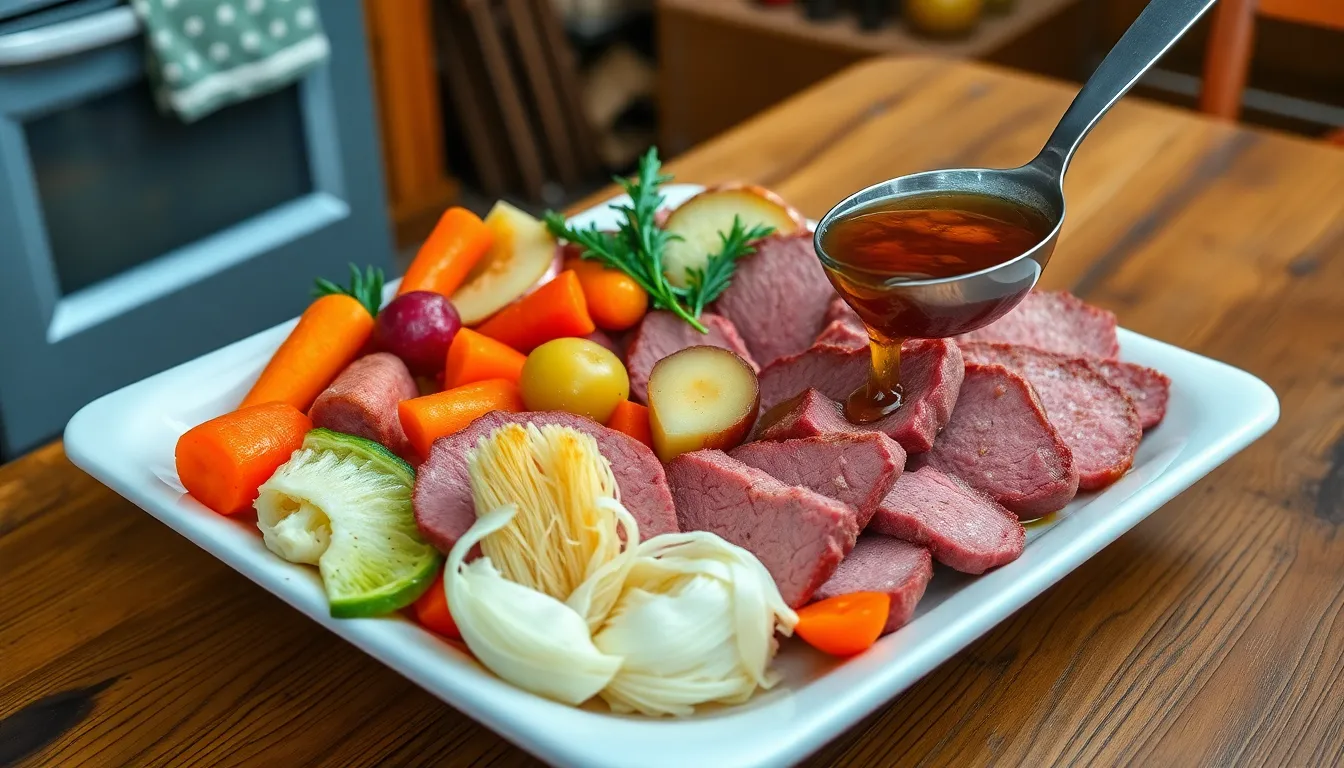 Easy Stovetop Corned Beef and Cabbage Recipe - Tender & Flavorful in One Pot 4 Easy Stovetop Corned Beef and Cabbage Recipe - Tender & Flavorful in One Pot 3