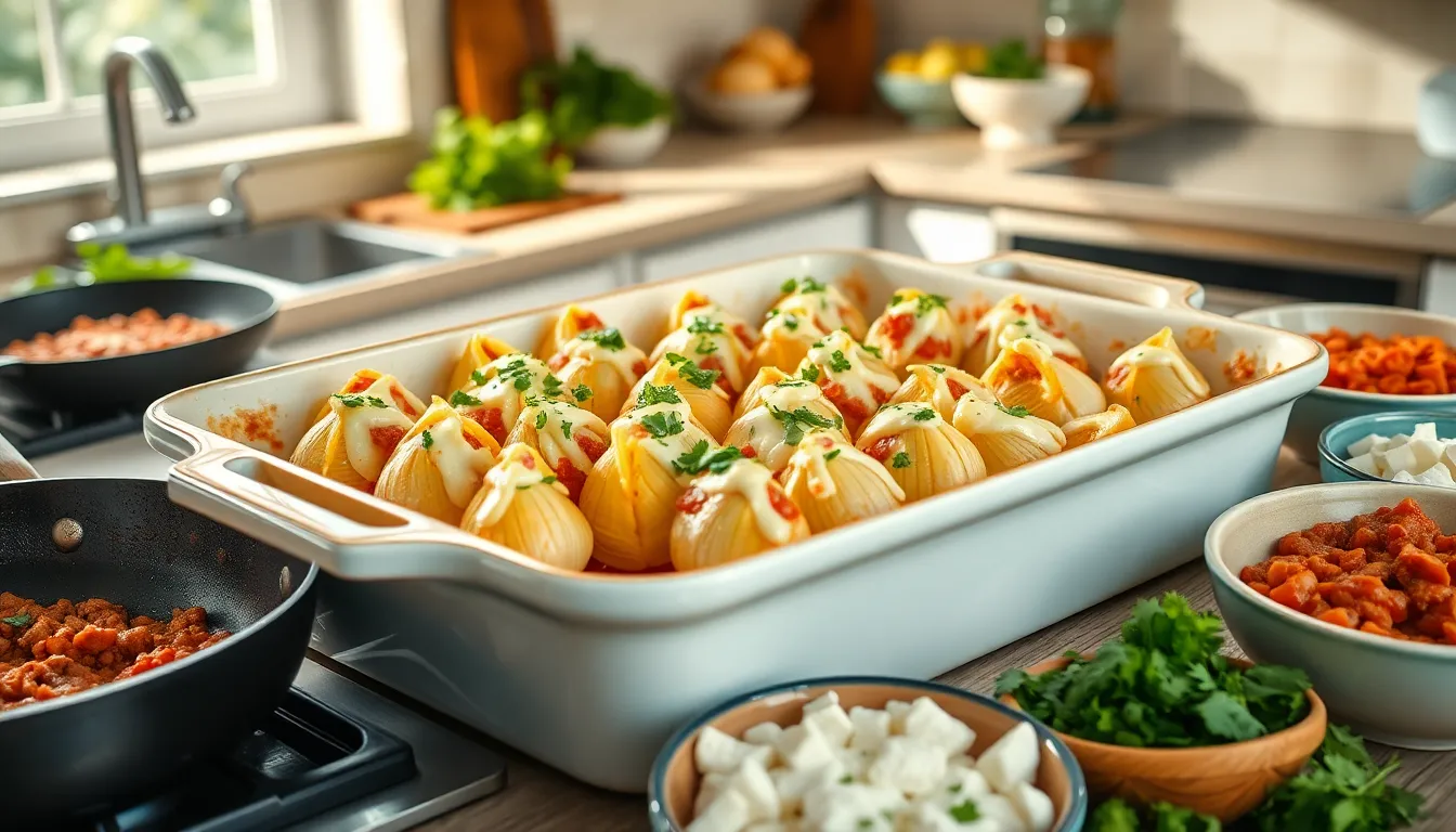 Easy Jumbo Shells Recipe with Beef - Comfort Food Made Simple 4 Easy Jumbo Shells Recipe with Beef - Comfort Food Made Simple 3