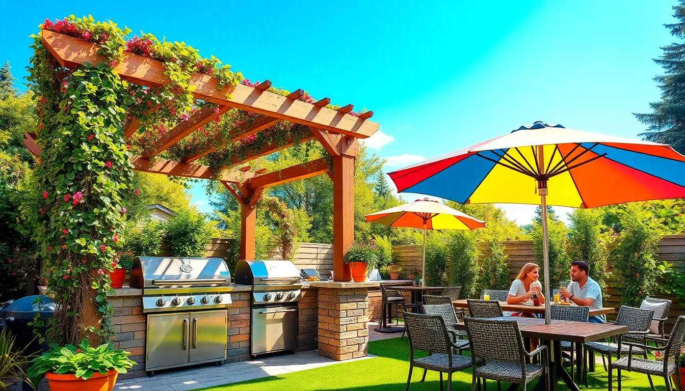 35 Stunning Outdoor BBQ Area Ideas to Transform Your Backyard Into an Entertainment Paradise 3