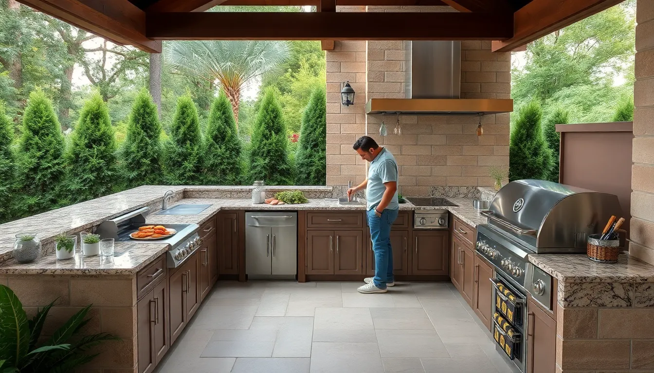25 Stunning Outdoor Kitchen BBQ Ideas to Transform Your Backyard in 2025 4 25 Stunning Outdoor Kitchen BBQ Ideas to Transform Your Backyard in 2025 3
