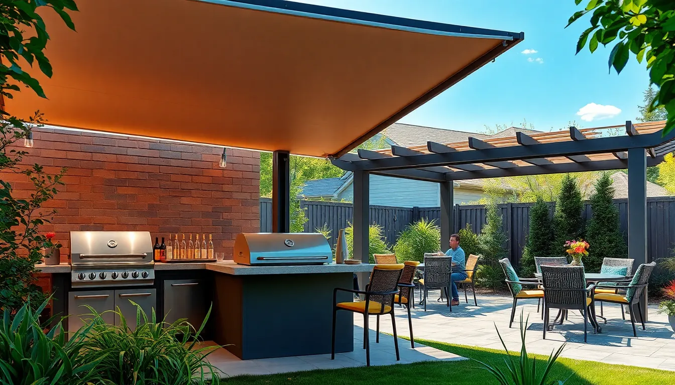 25 Outside BBQ Area Ideas to Transform Your Backyard Into a Grilling Paradise 4 25 Outside BBQ Area Ideas to Transform Your Backyard Into a Grilling Paradise 3
