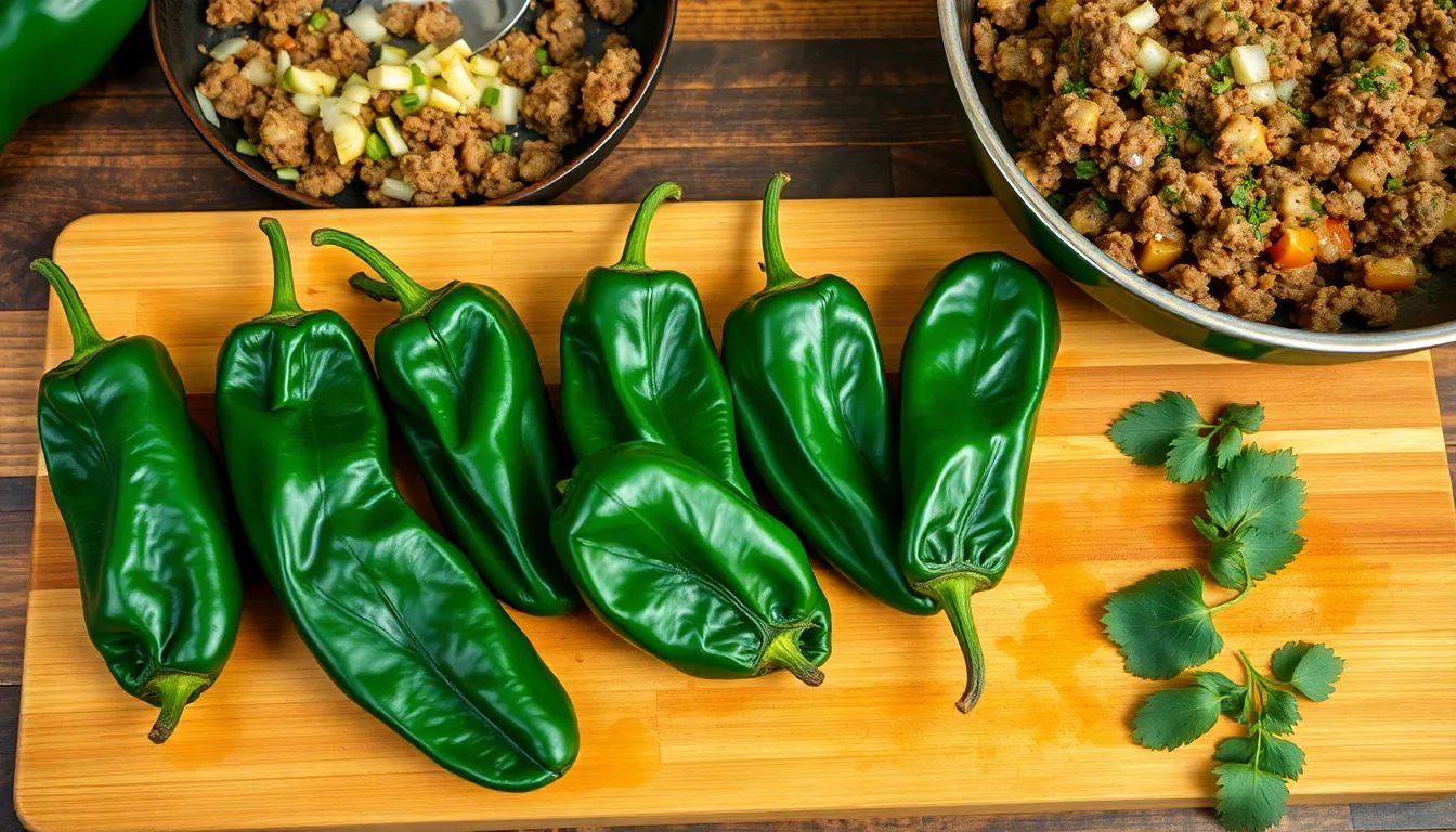 Stuffed Poblano Pepper Recipe with Ground Beef (Easy Mexican Comfort Food) 4 Stuffed Poblano Pepper Recipe with Ground Beef (Easy Mexican Comfort Food) 3