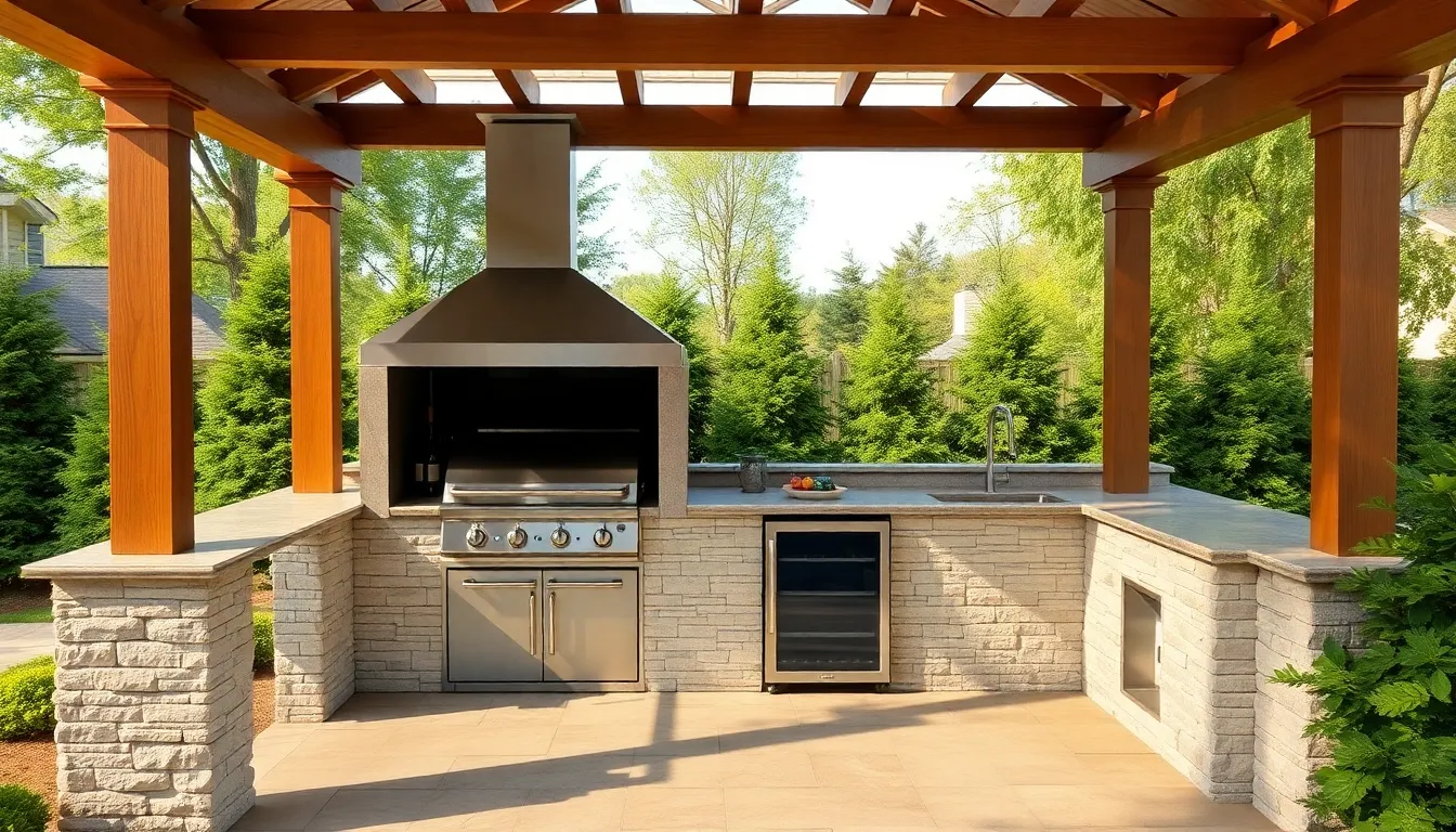 25 Stunning BBQ Pergola Ideas to Transform Your Grill Area Into an Outdoor Kitchen 6 25 Stunning BBQ Pergola Ideas to Transform Your Grill Area Into an Outdoor Kitchen 5