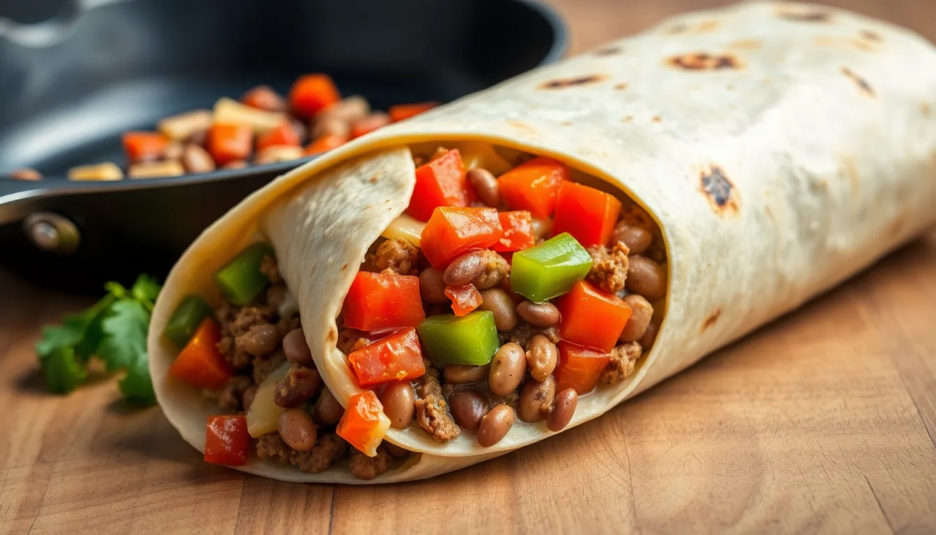 Easy Bean Beef Burrito Recipe - Ready in 30 Minutes (Perfect for Meal Prep!) 6 Easy Bean Beef Burrito Recipe - Ready in 30 Minutes (Perfect for Meal Prep!) 5