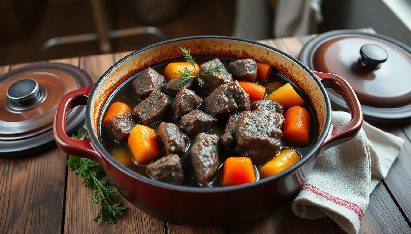 Classic French Beef Stew Recipe (Easy Boeuf Bourguignon in 3 Hours) 6 Classic French Beef Stew Recipe (Easy Boeuf Bourguignon in 3 Hours) 5