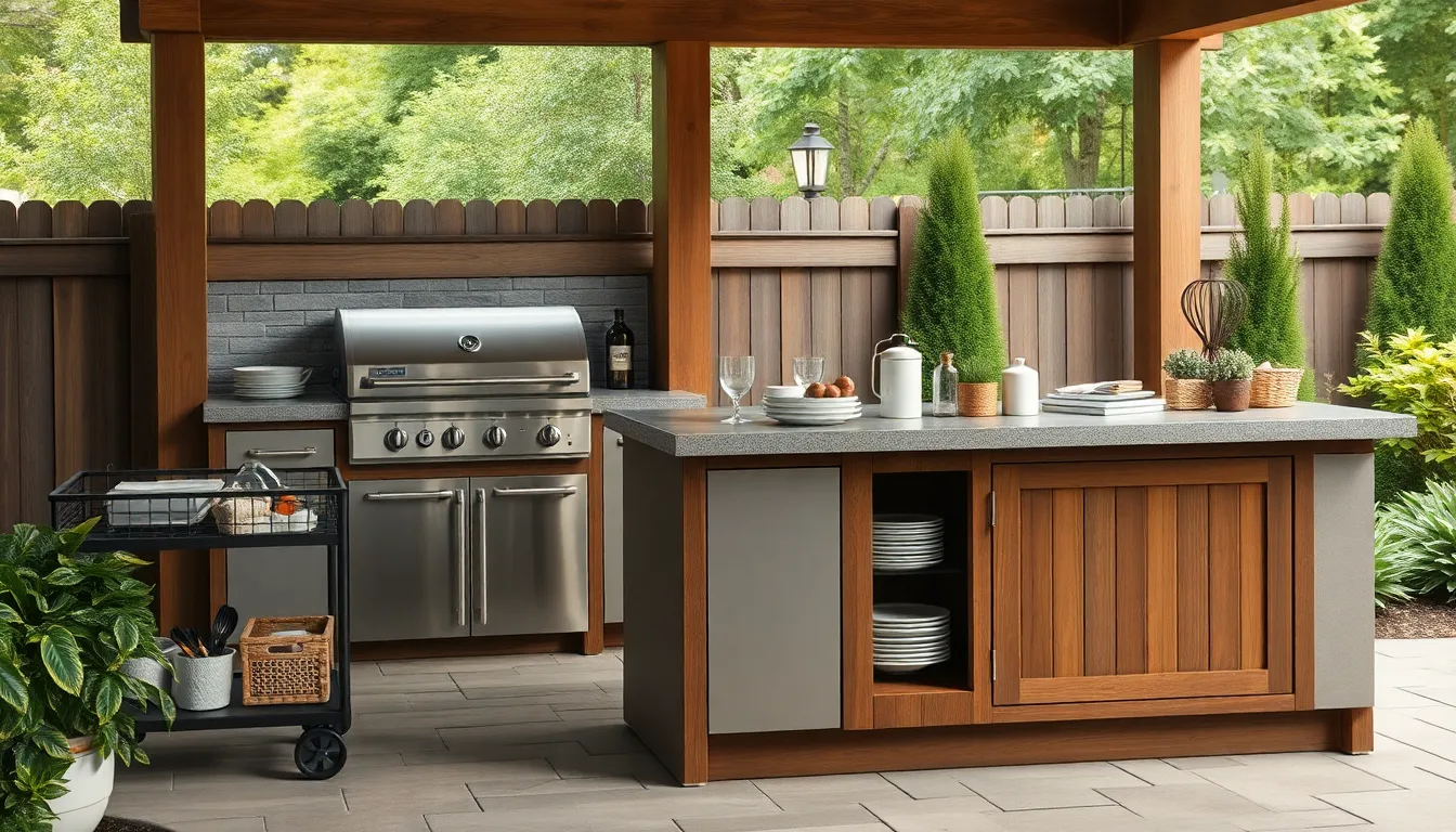 25 Outside BBQ Area Ideas to Transform Your Backyard Into a Grilling Paradise 6 25 Outside BBQ Area Ideas to Transform Your Backyard Into a Grilling Paradise 5