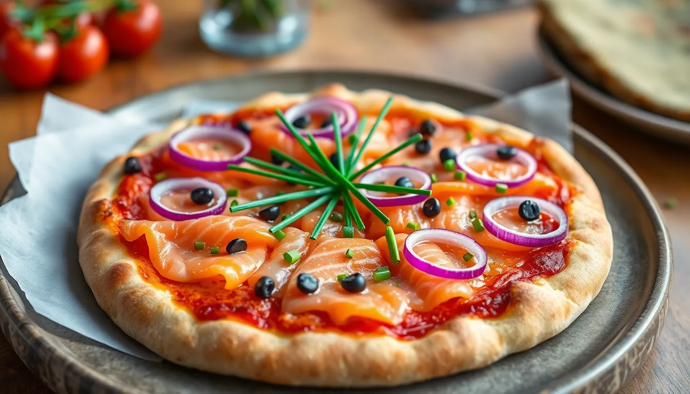 Gourmet Smoked Salmon Pizza Recipe: Easy Step-by-Step Guide (15 Minutes!) 6 Gourmet Smoked Salmon Pizza Recipe: Easy Step-by-Step Guide (15 Minutes!) 5