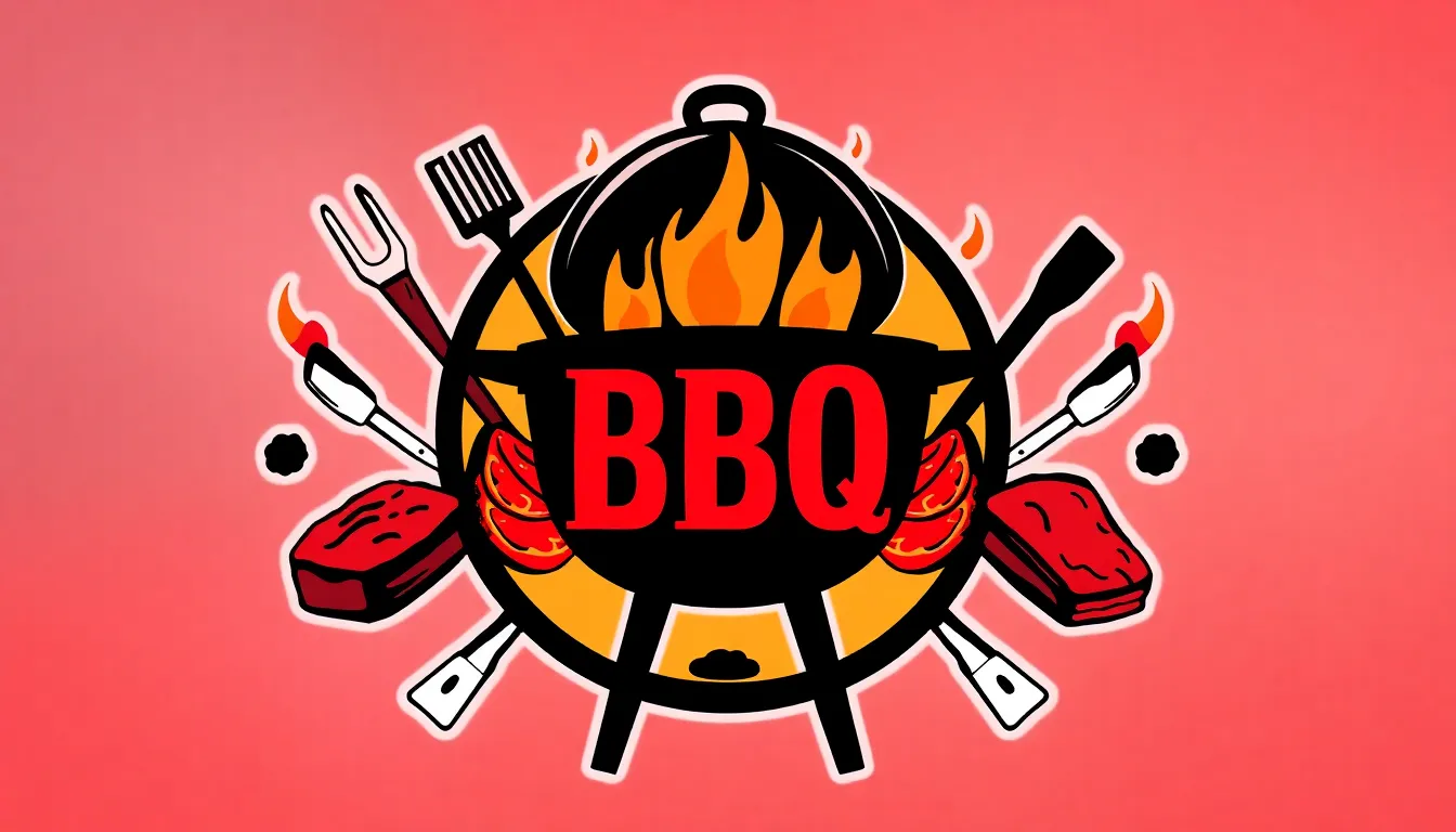 50+ Creative BBQ Logo Design Ideas That'll Make Your Brand Sizzle 8 50+ Creative BBQ Logo Design Ideas That'll Make Your Brand Sizzle 7