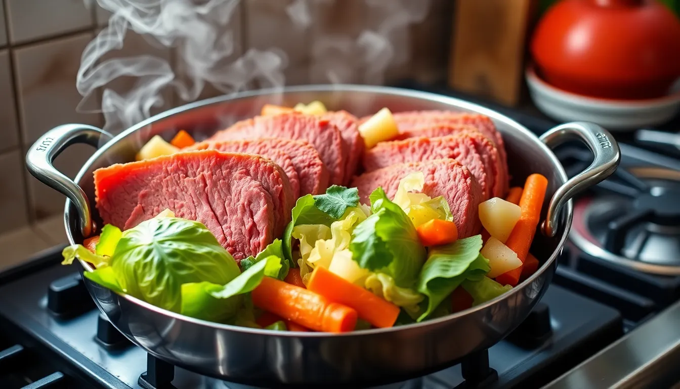 Easy Stovetop Corned Beef and Cabbage Recipe - Tender & Flavorful in One Pot 8 Easy Stovetop Corned Beef and Cabbage Recipe - Tender & Flavorful in One Pot 7