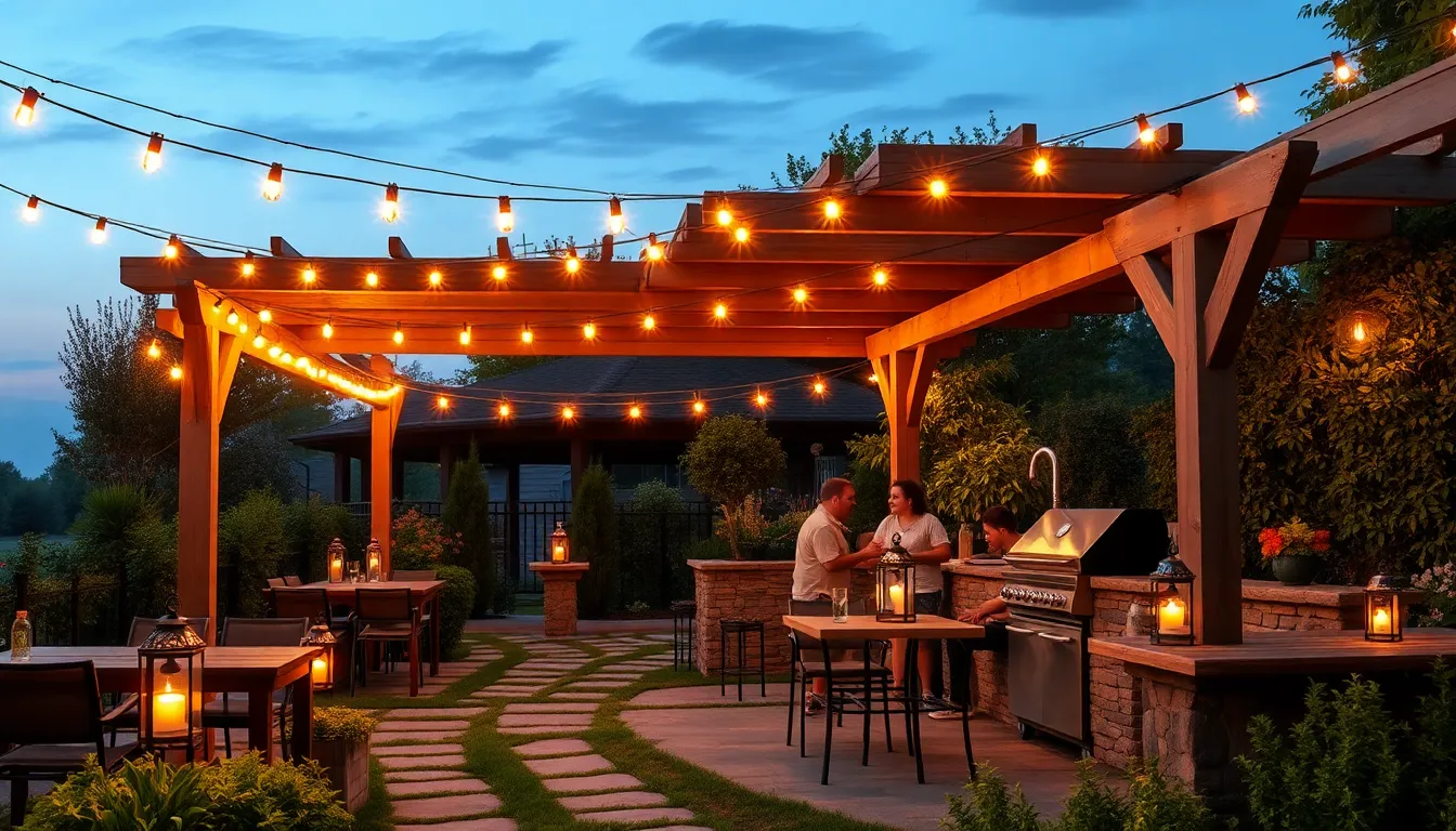 25 Outside BBQ Area Ideas to Transform Your Backyard Into a Grilling Paradise 8 25 Outside BBQ Area Ideas to Transform Your Backyard Into a Grilling Paradise 7