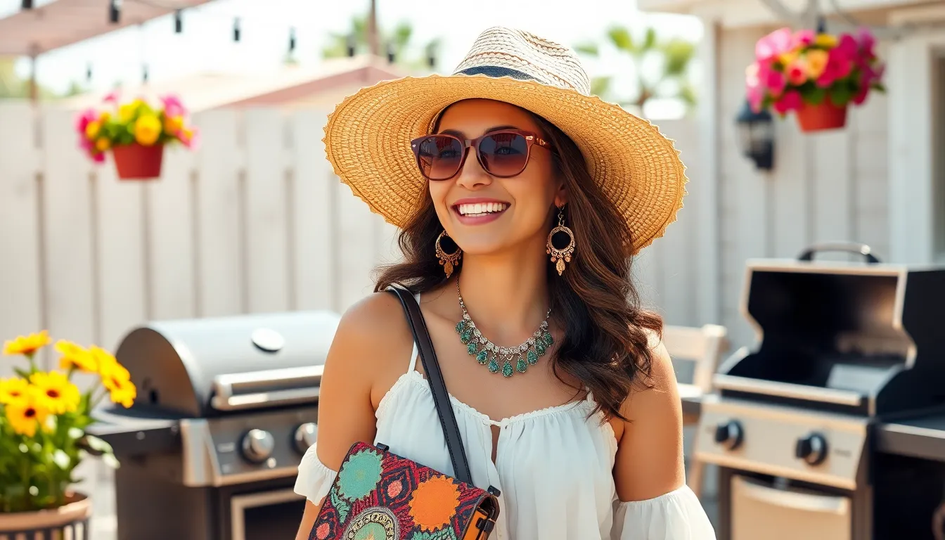 15 Stylish Backyard BBQ Outfit Ideas for Casual Summer Gatherings 10 15 Stylish Backyard BBQ Outfit Ideas for Casual Summer Gatherings 9
