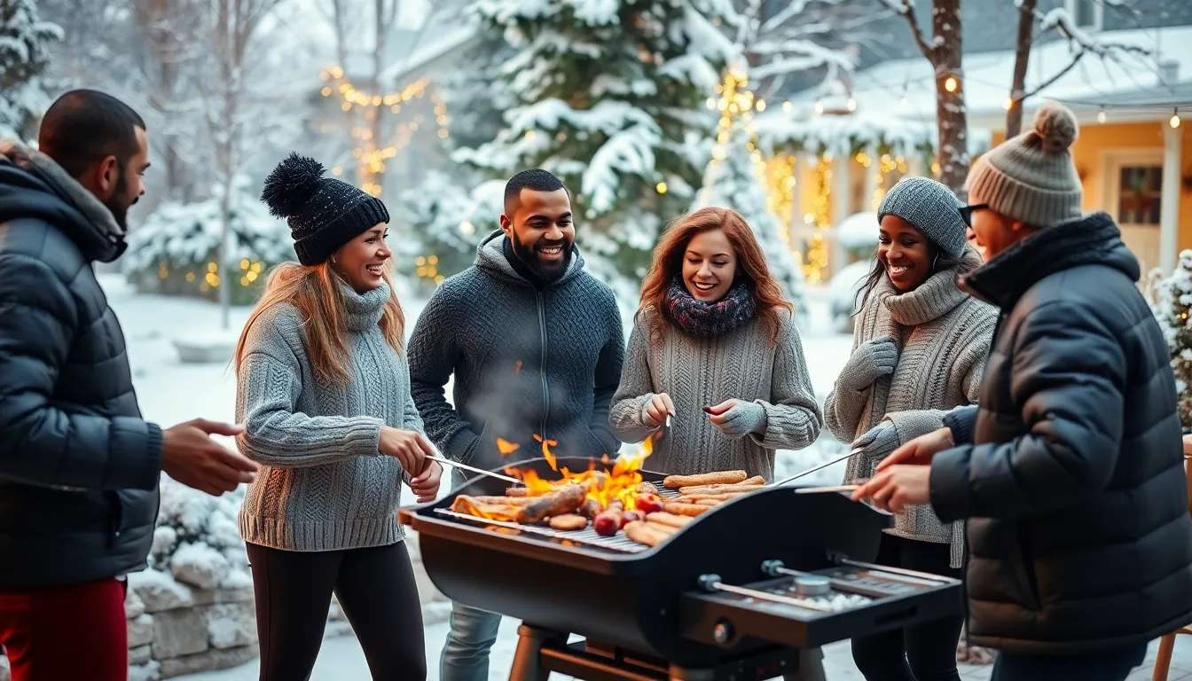 15 Cozy Winter Backyard BBQ Outfit Ideas That Keep You Warm While Grilling 10 15 Cozy Winter Backyard BBQ Outfit Ideas That Keep You Warm While Grilling 9
