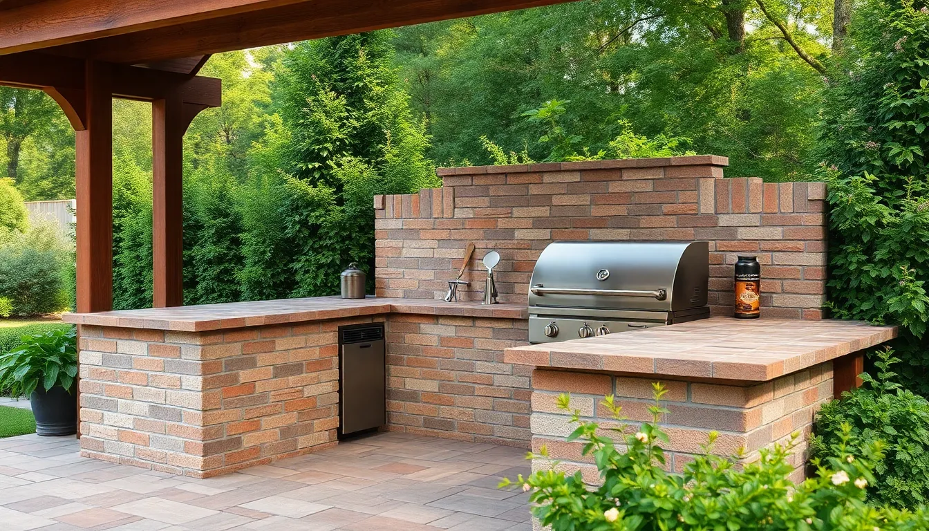 15 Best BBQ Island Countertop Ideas That Transform Your Outdoor Kitchen 10 15 Best BBQ Island Countertop Ideas That Transform Your Outdoor Kitchen 9