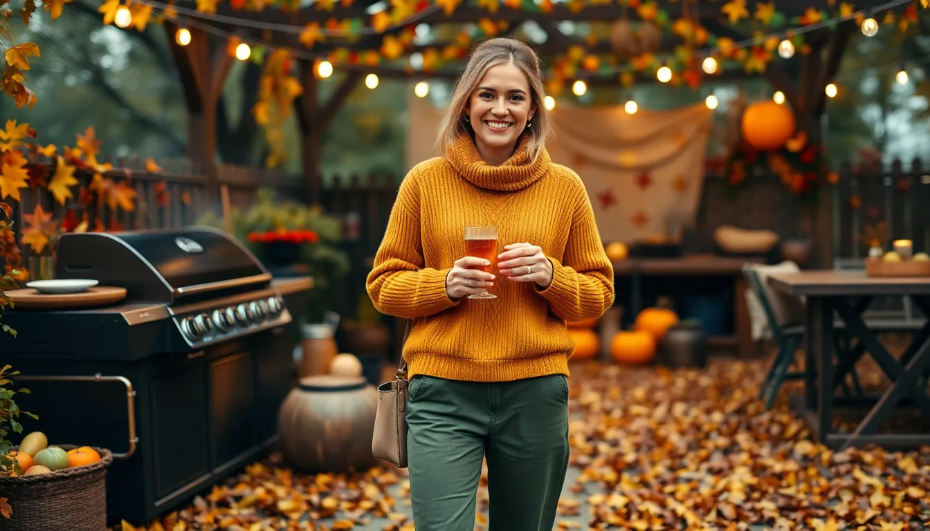 15 Stylish Fall BBQ Outfit Ideas That Keep You Cozy and Cute 10 15 Stylish Fall BBQ Outfit Ideas That Keep You Cozy and Cute 9