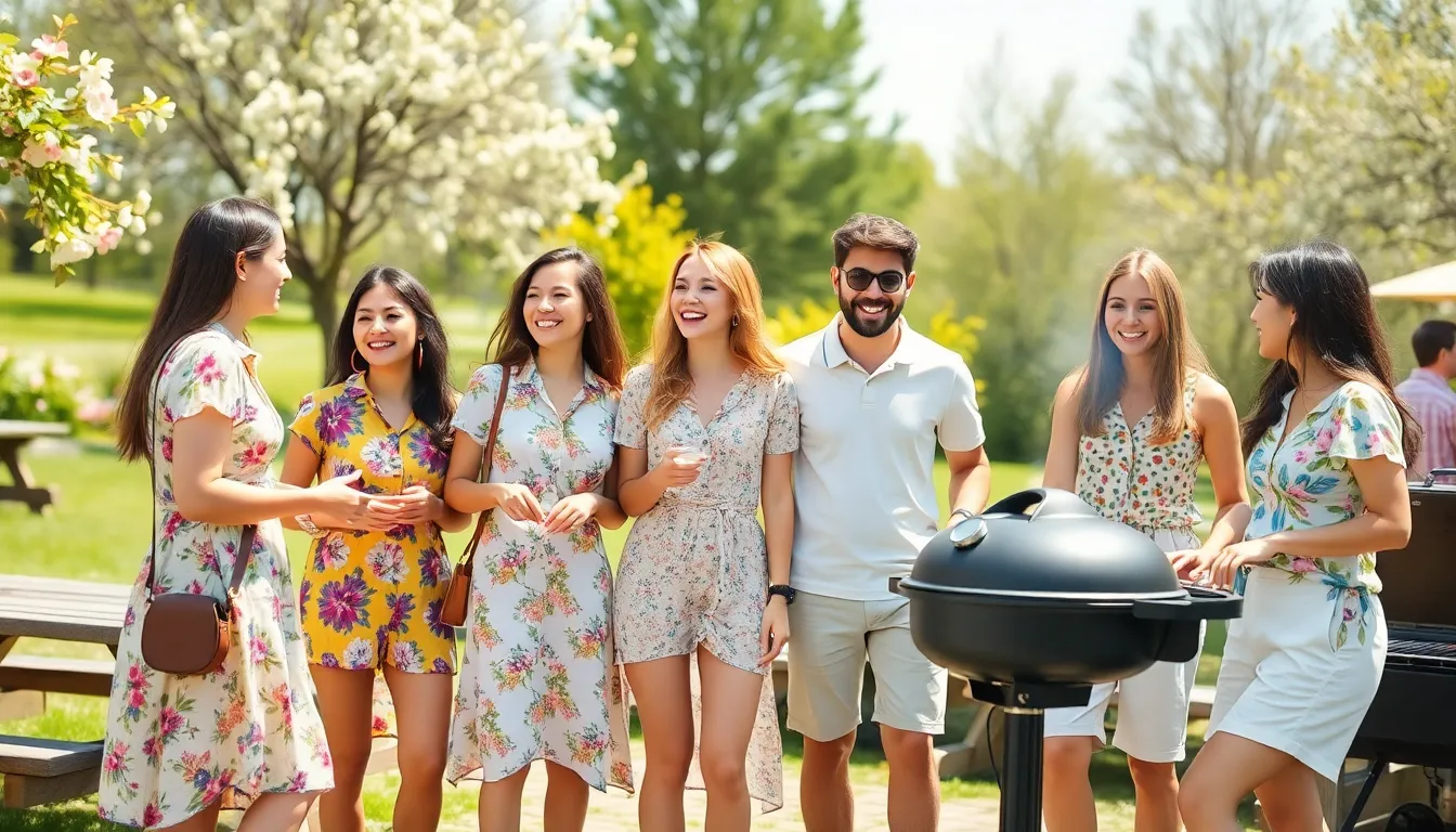 25 Perfect Spring BBQ Outfit Ideas That Look Stylish & Keep You Comfortable 10 25 Perfect Spring BBQ Outfit Ideas That Look Stylish & Keep You Comfortable 9