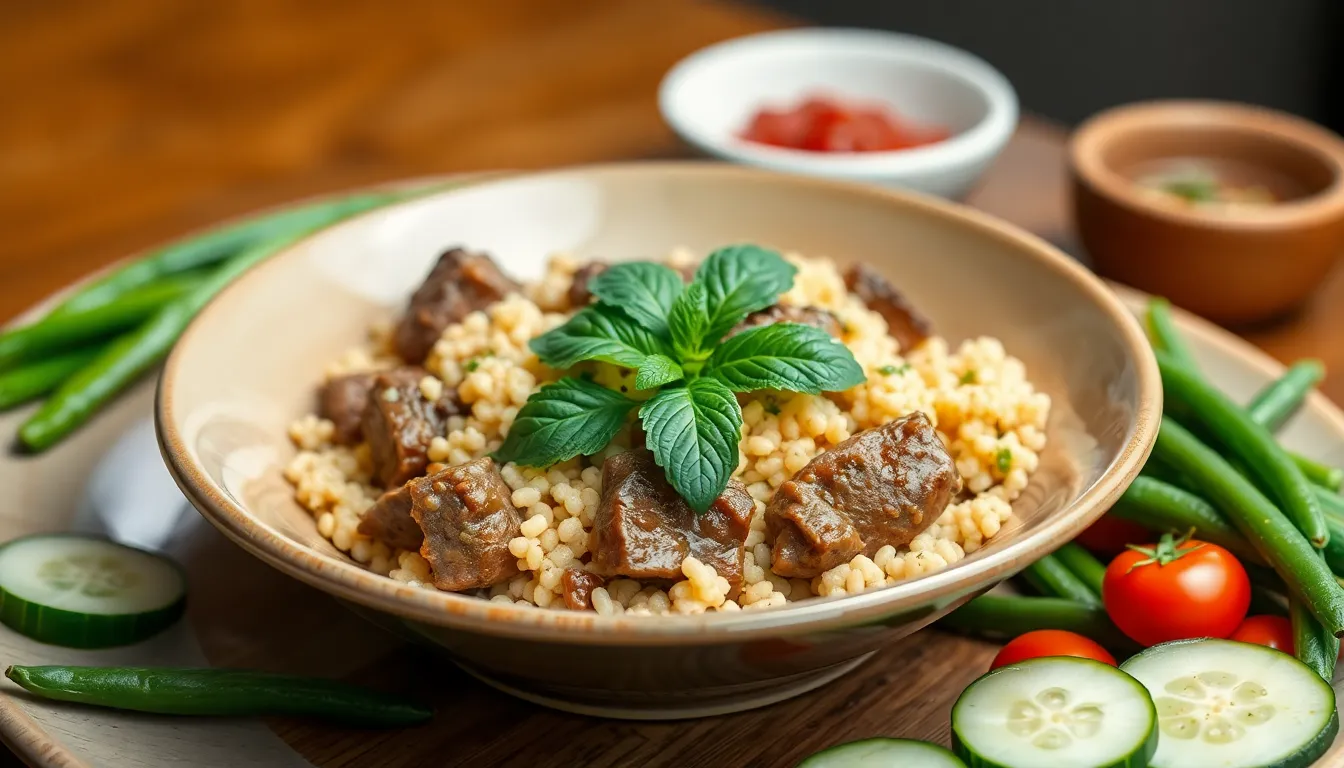 Easy Beef and Couscous Recipe: Moroccan-Inspired Dinner in 45 Minutes 12 Easy Beef and Couscous Recipe: Moroccan-Inspired Dinner in 45 Minutes 11