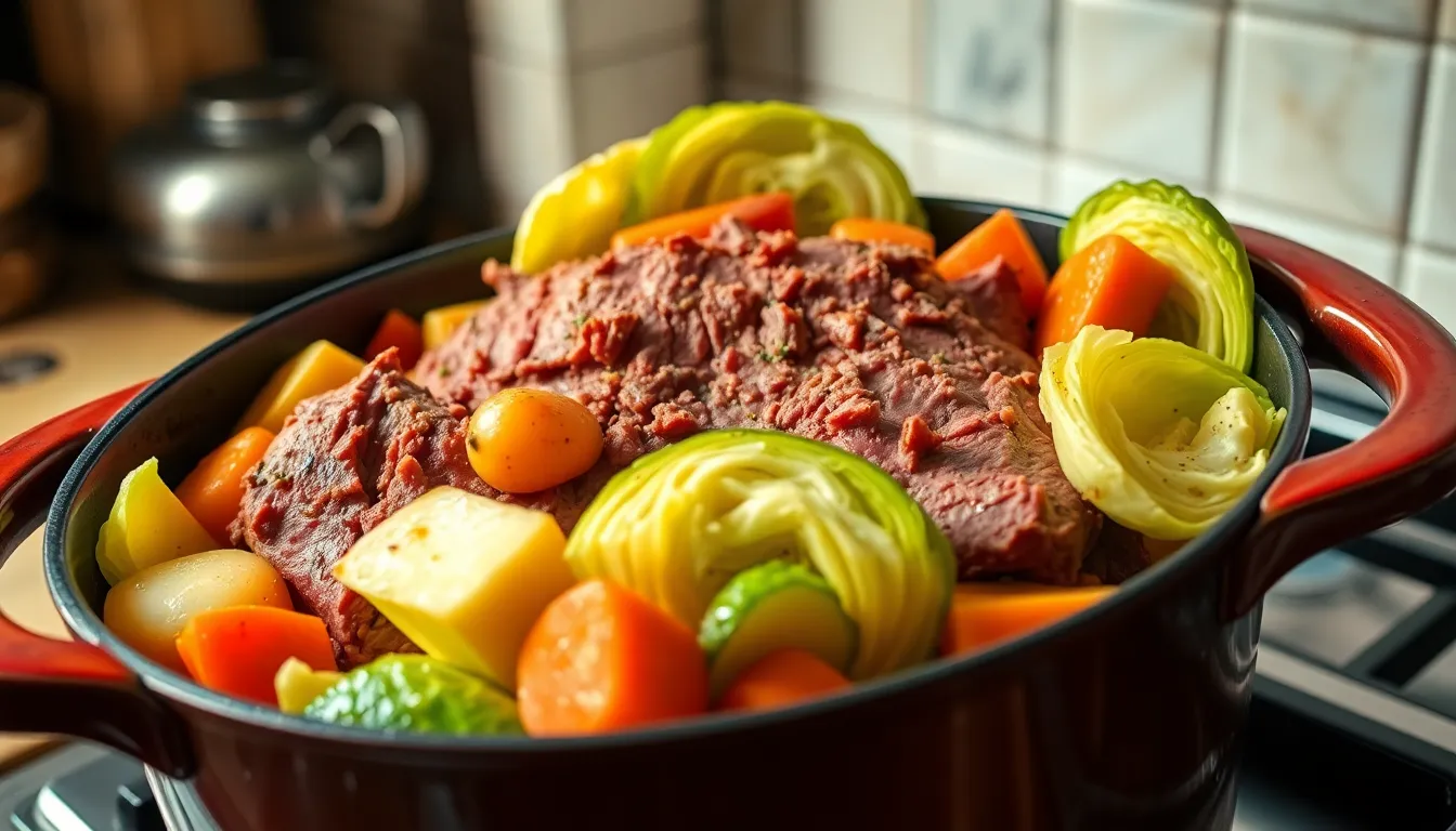Dutch Oven Corned Beef and Cabbage Recipe: One-Pot Comfort Food 10 Dutch Oven Corned Beef and Cabbage Recipe: One-Pot Comfort Food 9