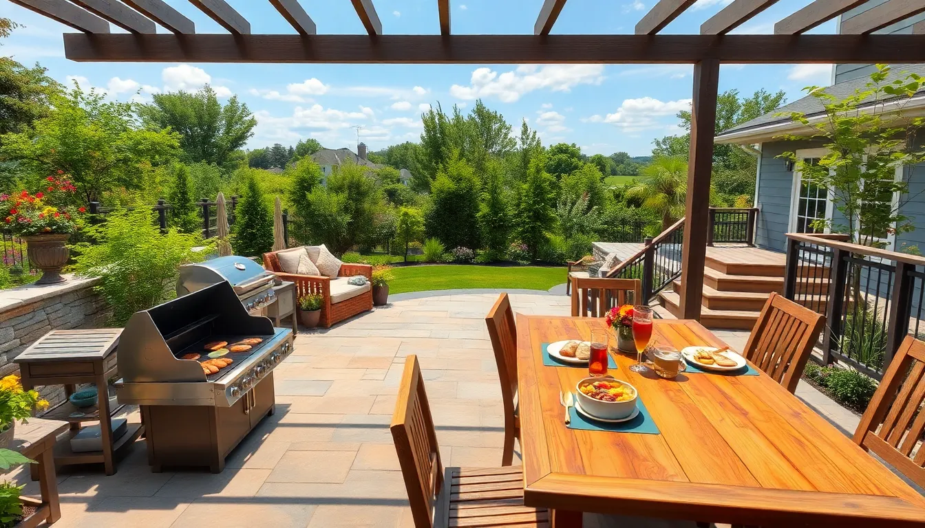 35 Stunning Outdoor BBQ Area Ideas to Transform Your Backyard Into an Entertainment Paradise 9