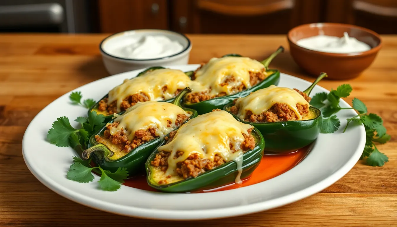 Stuffed Poblano Pepper Recipe with Ground Beef (Easy Mexican Comfort Food) 10 Stuffed Poblano Pepper Recipe with Ground Beef (Easy Mexican Comfort Food) 9