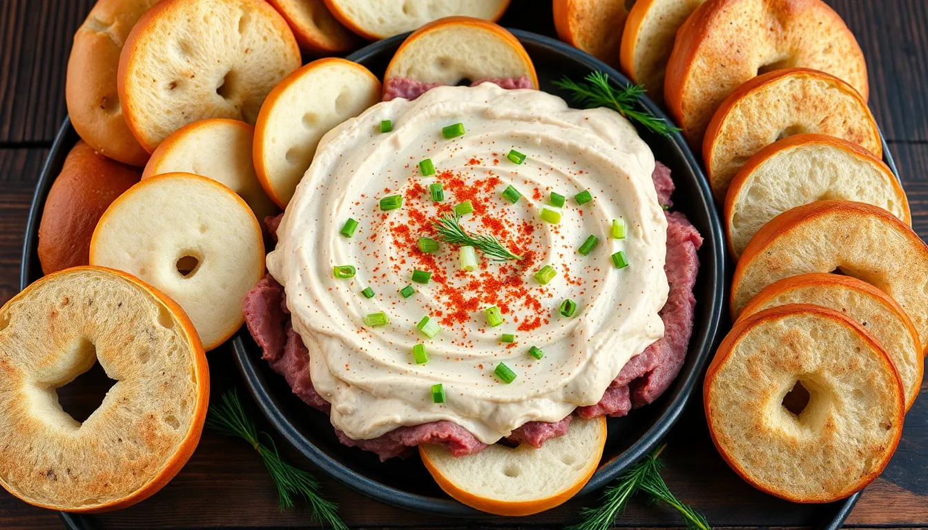 Easy Corned Beef Bagel Dip Recipe - Creamy Party Appetizer in 15 Minutes 11