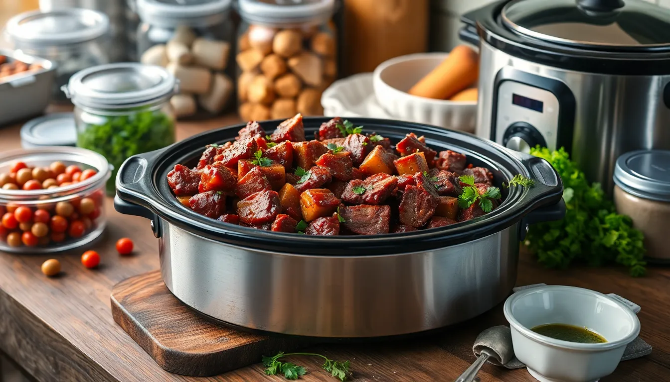 Easy Crockpot BBQ Beef Recipe - Tender, Flavorful & Ready in Hours 12 Easy Crockpot BBQ Beef Recipe - Tender, Flavorful & Ready in Hours 11