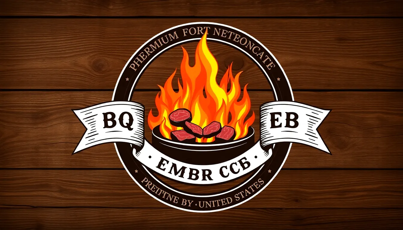 50+ Creative BBQ Logo Design Ideas That'll Make Your Brand Sizzle 12 50+ Creative BBQ Logo Design Ideas That'll Make Your Brand Sizzle 11