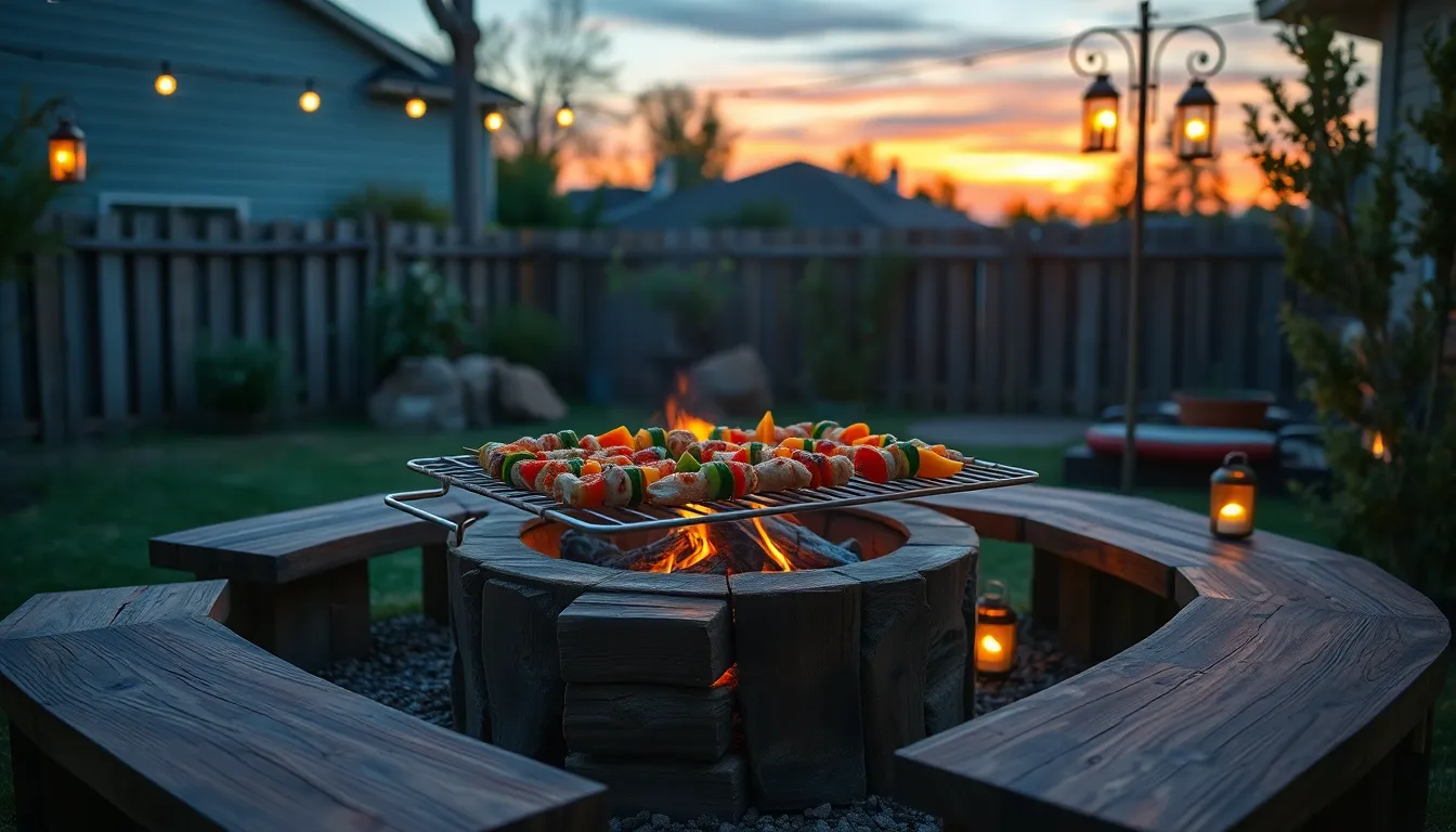 25 Fire Pit BBQ Ideas That Will Transform Your Backyard Into a Gourmet Kitchen 12 25 Fire Pit BBQ Ideas That Will Transform Your Backyard Into a Gourmet Kitchen 11