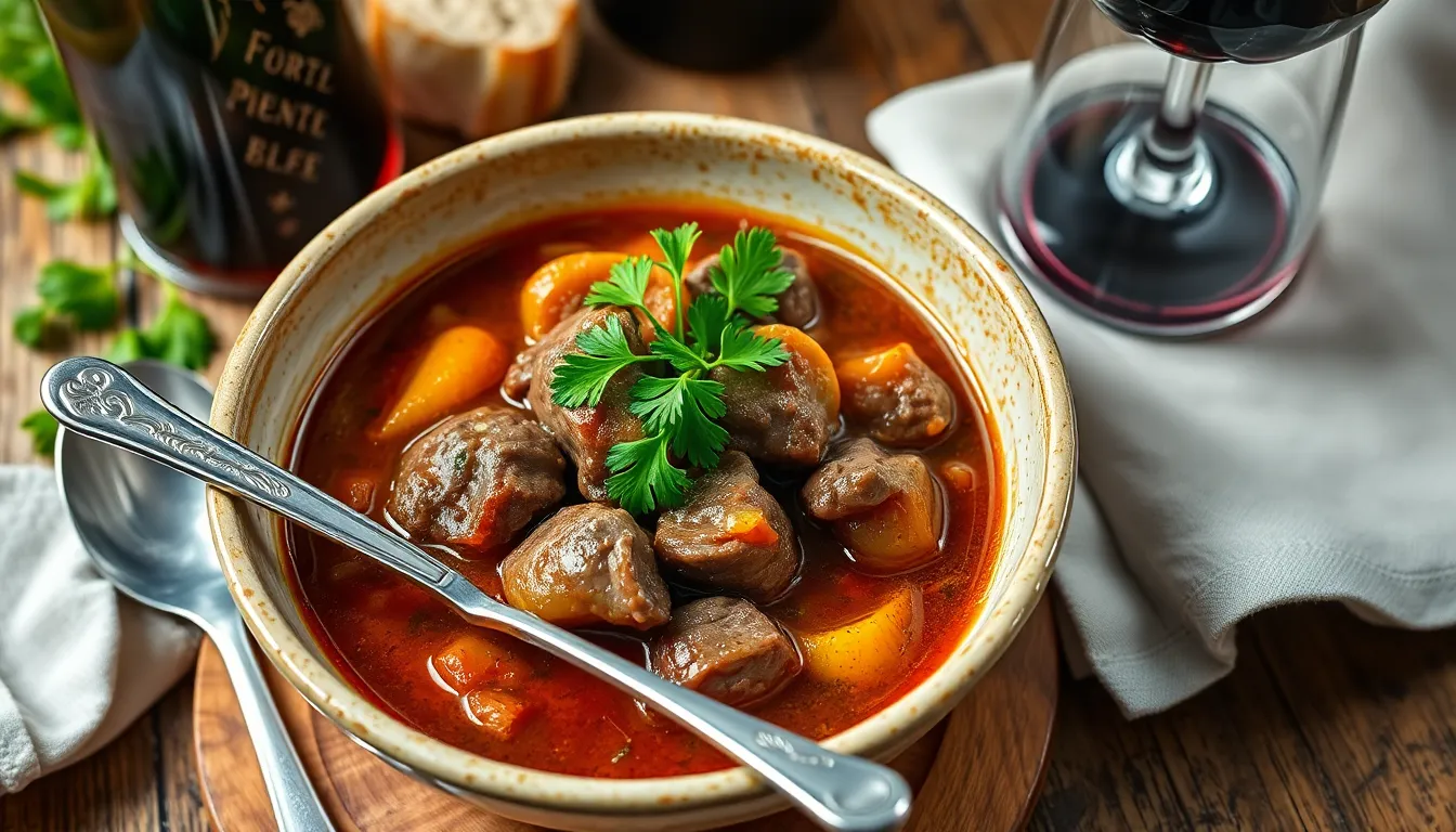 Classic French Beef Stew Recipe (Easy Boeuf Bourguignon in 3 Hours) 12 Classic French Beef Stew Recipe (Easy Boeuf Bourguignon in 3 Hours) 11