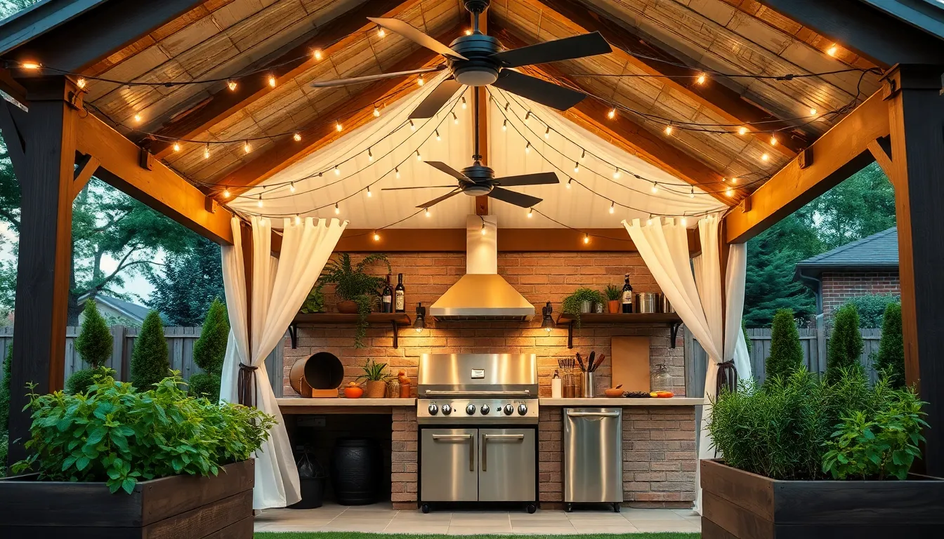 25 Gazebo BBQ Ideas for Your Backyard That'll Transform Your Outdoor Space 12 25 Gazebo BBQ Ideas for Your Backyard That'll Transform Your Outdoor Space 11