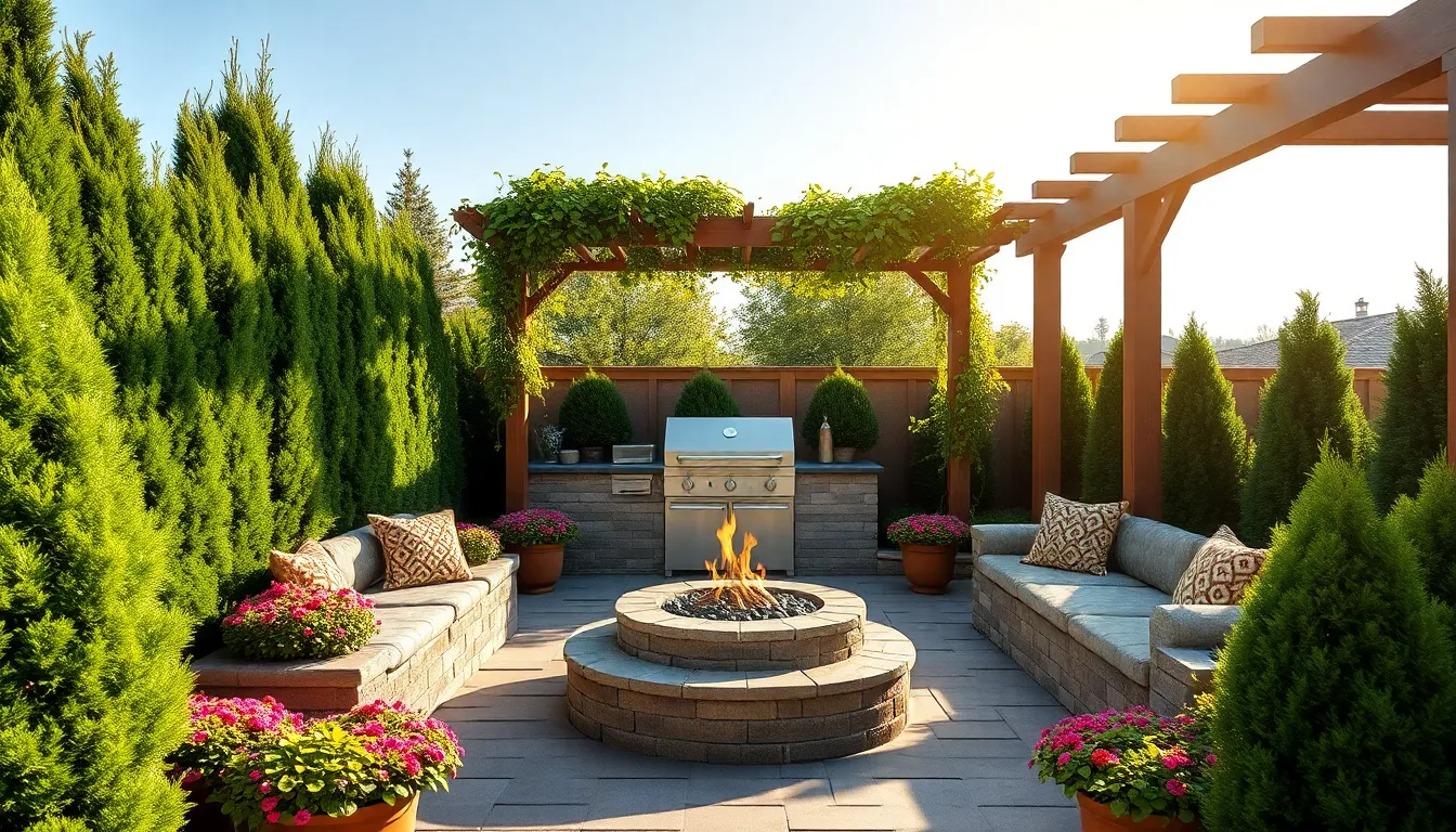 25 Outside BBQ Area Ideas to Transform Your Backyard Into a Grilling Paradise 12 25 Outside BBQ Area Ideas to Transform Your Backyard Into a Grilling Paradise 11