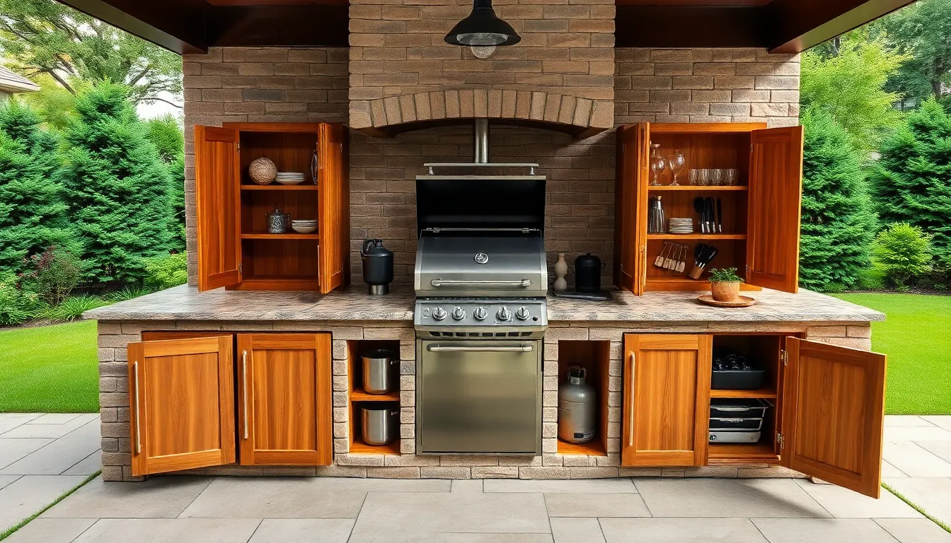 25 DIY BBQ Surround Ideas That Transform Your Backyard Into an Outdoor Kitchen 14 25 DIY BBQ Surround Ideas That Transform Your Backyard Into an Outdoor Kitchen 13