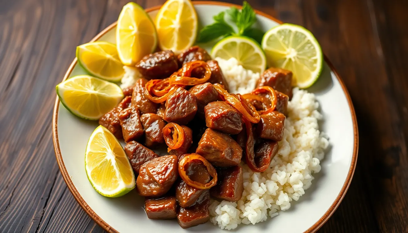 Easy Bistek Tagalog Recipe: Tender Filipino Beef in Sweet-Savory Sauce 14 Easy Bistek Tagalog Recipe: Tender Filipino Beef in Sweet-Savory Sauce 13
