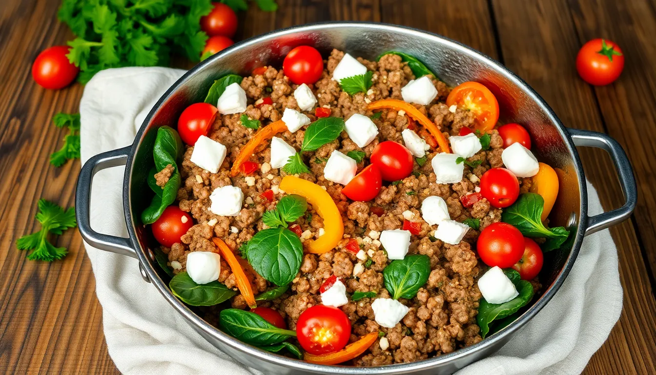 Easy Ground Beef Feta Recipe: 30-Minute Mediterranean Dinner That's Family-Approved 14 Easy Ground Beef Feta Recipe: 30-Minute Mediterranean Dinner That's Family-Approved 13