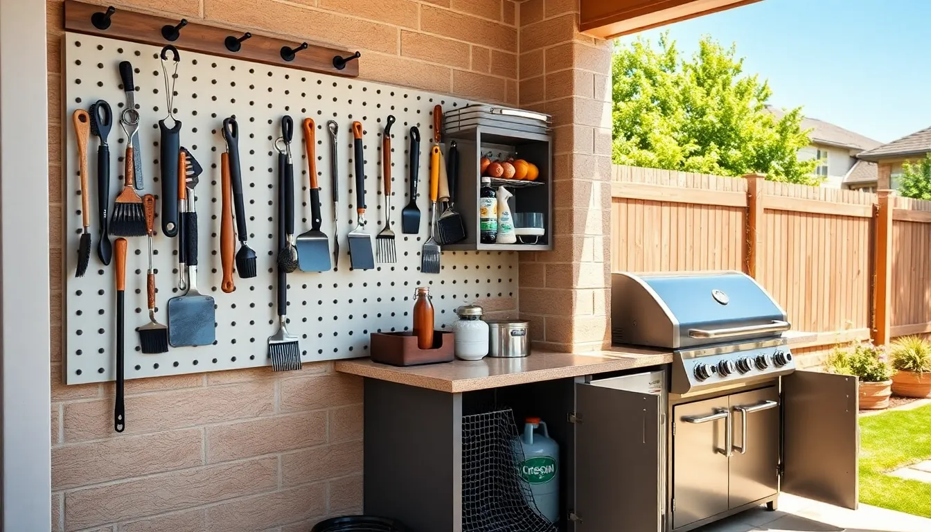15 Brilliant Outdoor BBQ Storage Ideas to Transform Your Grilling Space 14 15 Brilliant Outdoor BBQ Storage Ideas to Transform Your Grilling Space 13