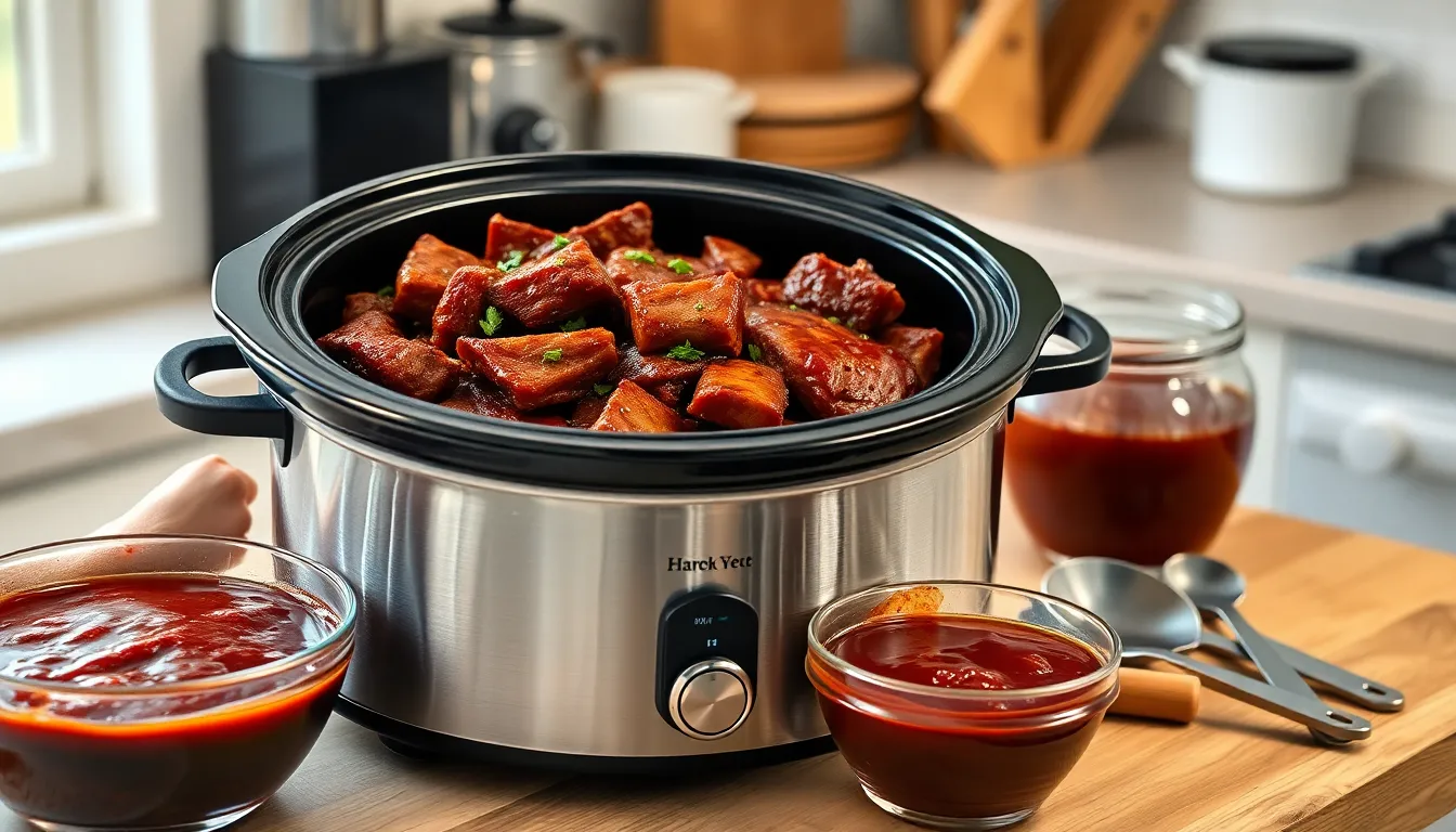 Easy Crockpot BBQ Beef Recipe - Tender, Flavorful & Ready in Hours 16 Easy Crockpot BBQ Beef Recipe - Tender, Flavorful & Ready in Hours 15