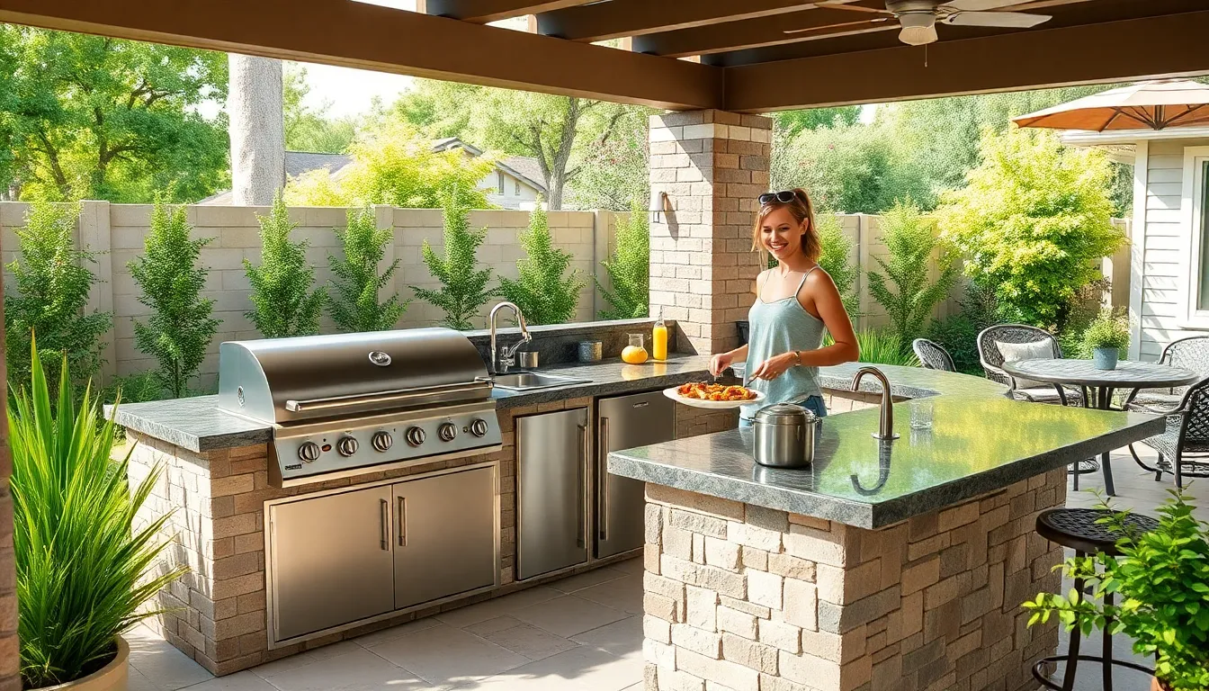 25 DIY BBQ Surround Ideas That Transform Your Backyard Into an Outdoor Kitchen 16 25 DIY BBQ Surround Ideas That Transform Your Backyard Into an Outdoor Kitchen 15
