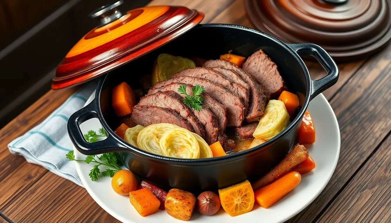Dutch Oven Corned Beef and Cabbage Recipe: One-Pot Comfort Food 16 Dutch Oven Corned Beef and Cabbage Recipe: One-Pot Comfort Food 15