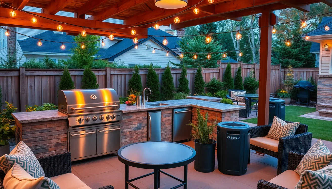 25 Outside BBQ Area Ideas to Transform Your Backyard Into a Grilling Paradise 16 25 Outside BBQ Area Ideas to Transform Your Backyard Into a Grilling Paradise 15