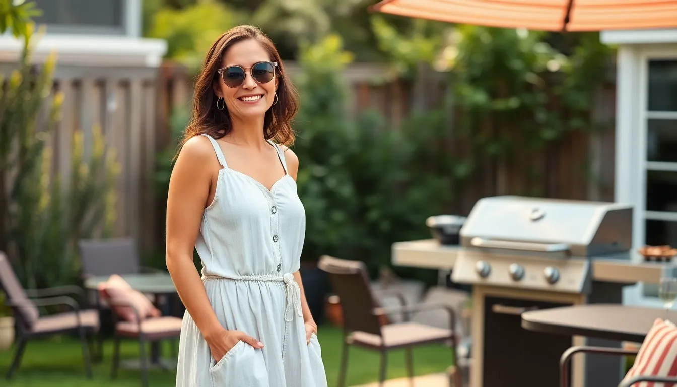15 Stylish Backyard BBQ Outfit Ideas for Casual Summer Gatherings 2 15 Stylish Backyard BBQ Outfit Ideas for Casual Summer Gatherings 1