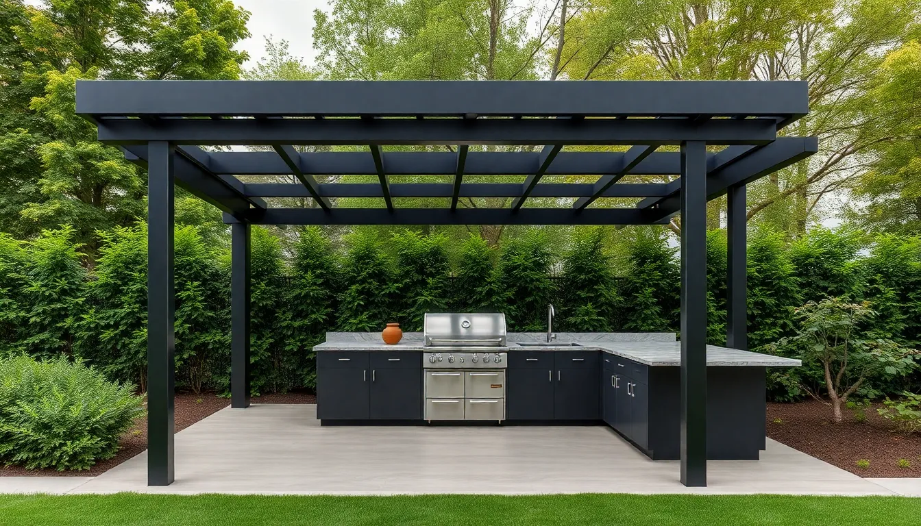 25 Stunning BBQ Pergola Ideas to Transform Your Grill Area Into an Outdoor Kitchen 2 25 Stunning BBQ Pergola Ideas to Transform Your Grill Area Into an Outdoor Kitchen 1