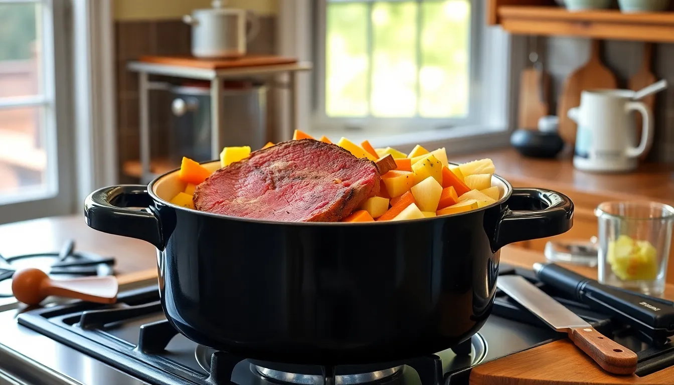 Dutch Oven Corned Beef and Cabbage Recipe: One-Pot Comfort Food 2 Dutch Oven Corned Beef and Cabbage Recipe: One-Pot Comfort Food 1