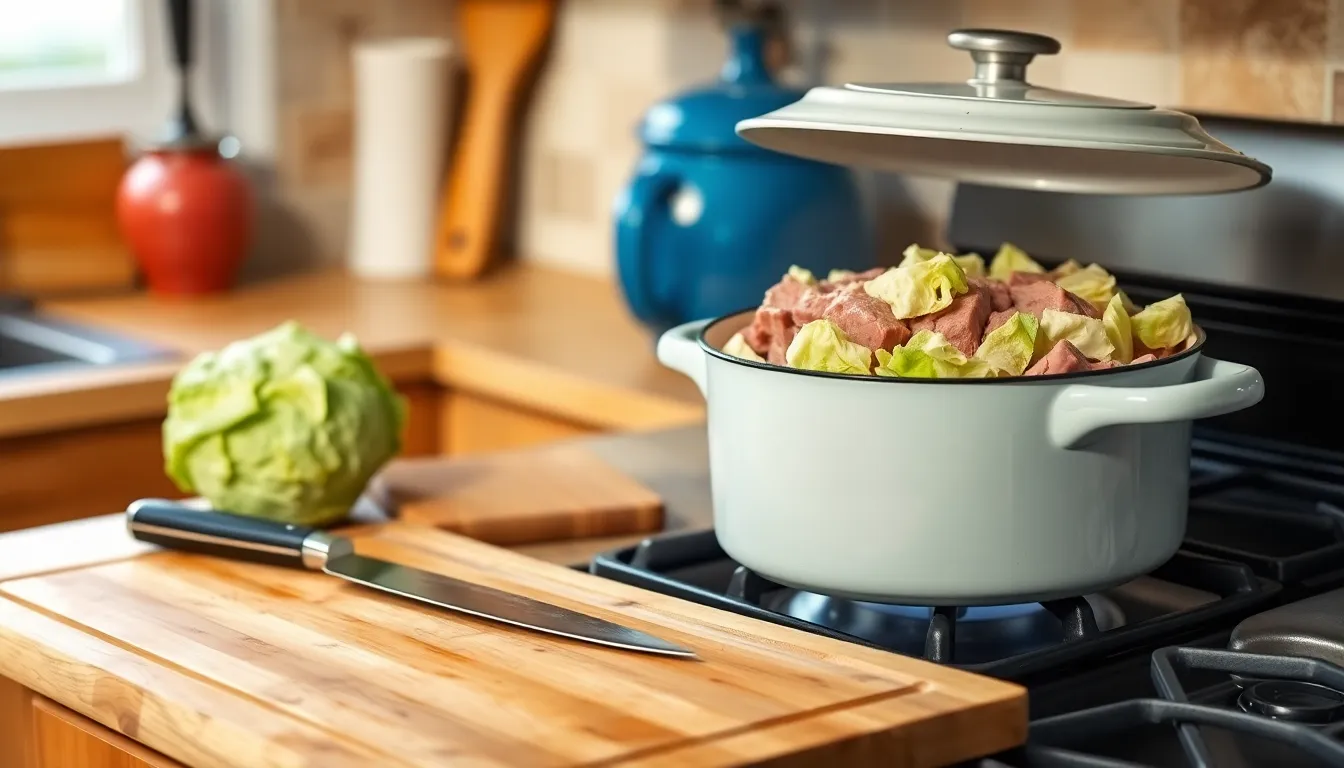 Easy Stovetop Corned Beef and Cabbage Recipe - Tender & Flavorful in One Pot 2 Easy Stovetop Corned Beef and Cabbage Recipe - Tender & Flavorful in One Pot 1