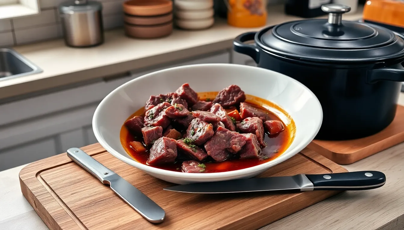 Classic French Beef Stew Recipe (Easy Boeuf Bourguignon in 3 Hours) 2 Classic French Beef Stew Recipe (Easy Boeuf Bourguignon in 3 Hours) 1