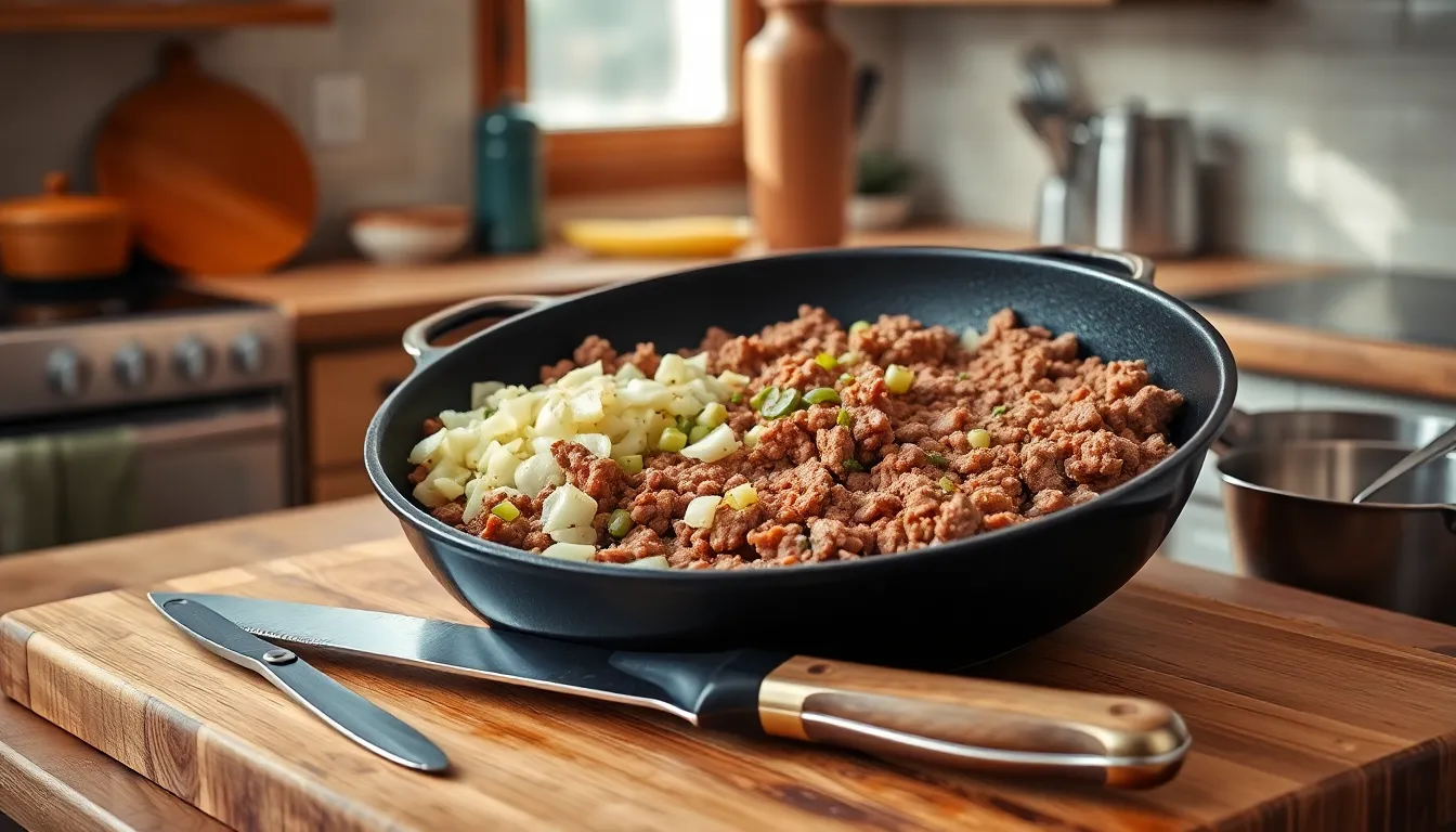 Easy Ground Beef Feta Recipe: 30-Minute Mediterranean Dinner That's Family-Approved 2 Easy Ground Beef Feta Recipe: 30-Minute Mediterranean Dinner That's Family-Approved 1