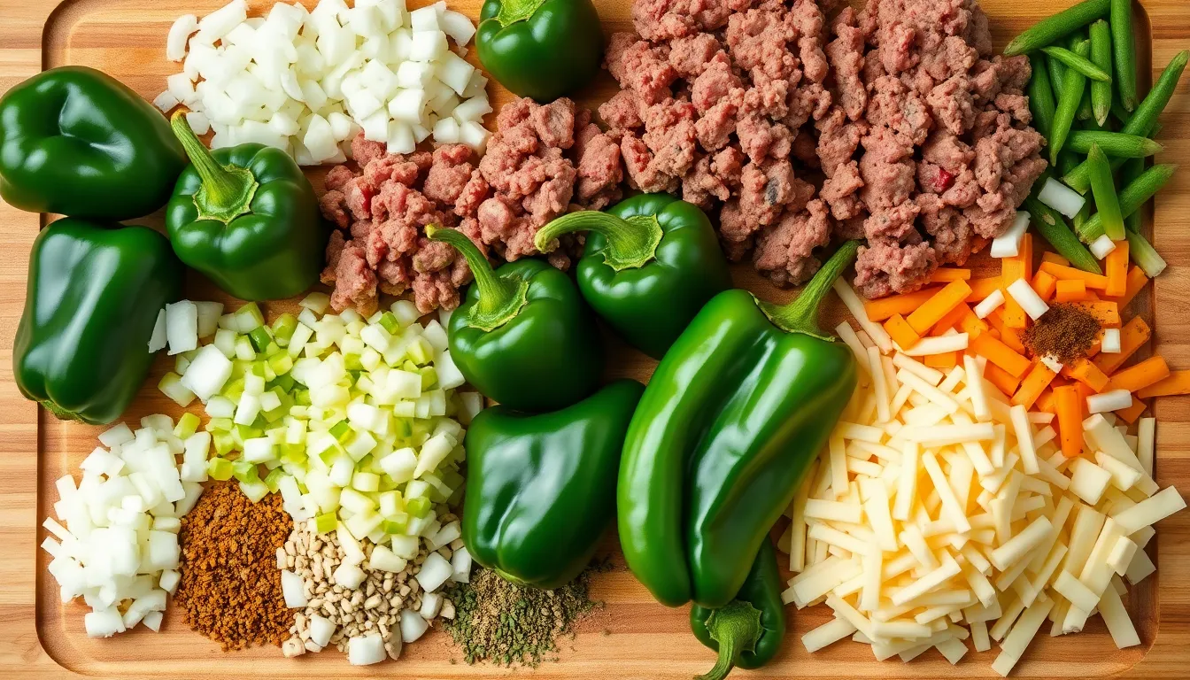 Stuffed Poblano Pepper Recipe with Ground Beef (Easy Mexican Comfort Food) 2 Stuffed Poblano Pepper Recipe with Ground Beef (Easy Mexican Comfort Food) 1
