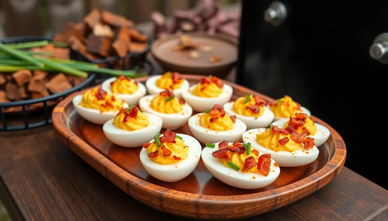 Perfect Smoked Deviled Eggs Recipe: Easy BBQ Appetizer with Smoky Twist 2 Perfect Smoked Deviled Eggs Recipe: Easy BBQ Appetizer with Smoky Twist 1
