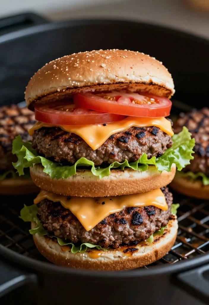 10 Air Fryer Beef Recipes for Crisp Easy Meals - 7. Air Fryer Beef Burgers